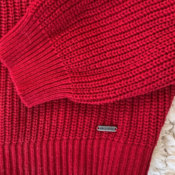 Hollister red crop sweater size S - Picture 2 of 5
